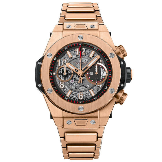 Swiss Luxury Replica Hublot BIG BANG UNICO KING GOLD BRACELET 411.OX.1180.OX Watch